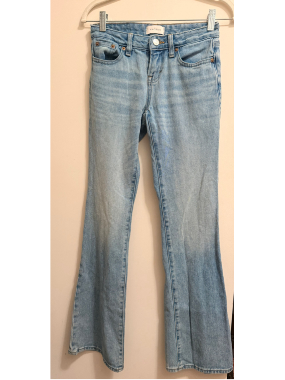 Women's PacSun Jade Low Rise Boot Cut Jeans Blue Size 22 - Picture 2 of 4